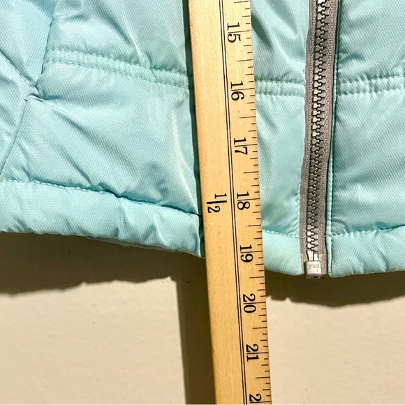 Gerry Girls 5/6 Insulated Snow Puffer Winter Jacket Light Aqua Blue Zip Up - Picture 5 of 8